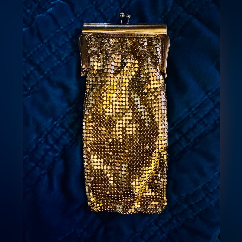 Vintage Gold Mesh Evening Clutch/ Pouch